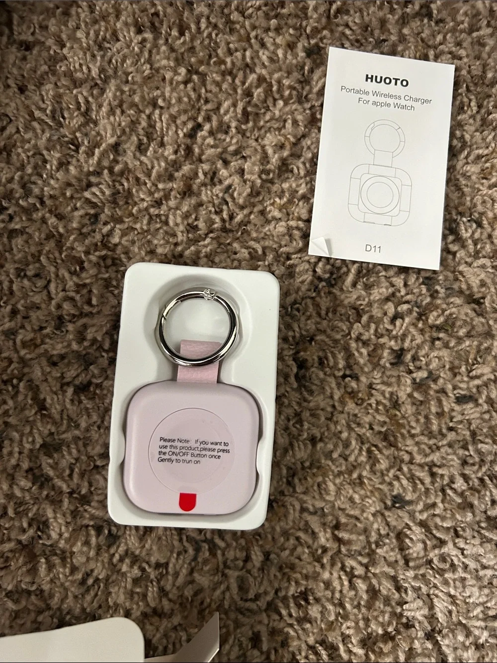 Portable Wireless Charger for iWatch - purple